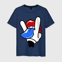 Мужская футболка I live rock