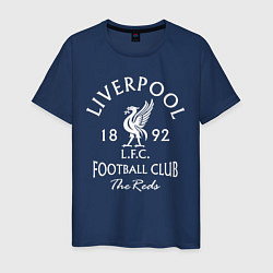 Футболка хлопковая мужская Liverpool: Football Club, цвет: тёмно-синий