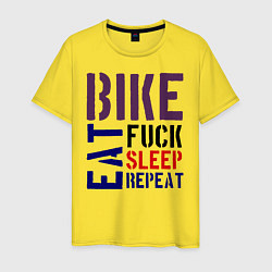 Мужская футболка Bike eat sleep repeat