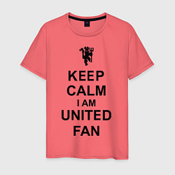 Мужская футболка Keep Calm & United fan