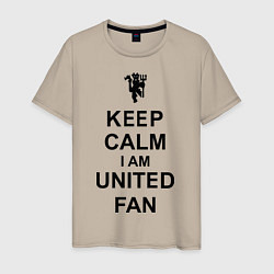 Мужская футболка Keep Calm & United fan