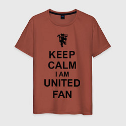 Мужская футболка Keep Calm & United fan