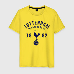 Футболка хлопковая мужская FC Tottenham 1882, цвет: желтый