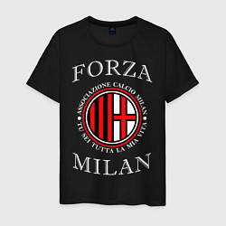 Футболка хлопковая мужская Forza Milan цвета черный — фото 1
