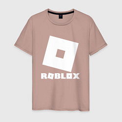 Футболка хлопковая мужская ROBLOX, цвет: пыльно-розовый
