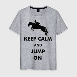 Мужская футболка Keep Calm & Jump On