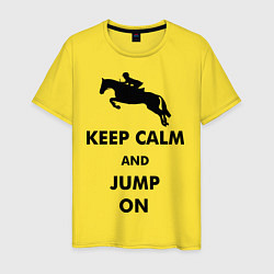 Мужская футболка Keep Calm & Jump On