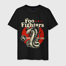Футболка хлопковая мужская Foo Fighters: FF Snake, цвет: черный