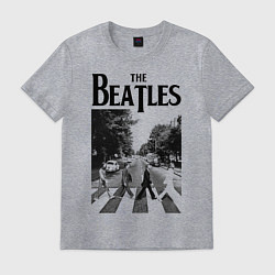 Футболка хлопковая мужская The Beatles: Mono Abbey Road, цвет: меланж