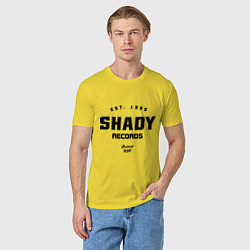 Футболка хлопковая мужская Shady records, цвет: желтый — фото 2