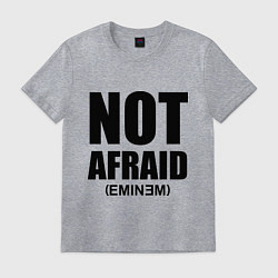 Футболка хлопковая мужская Not Afraid, цвет: меланж