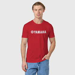 Футболка хлопковая мужская YAMAHA, цвет: красный — фото 2