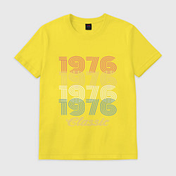 Футболка хлопковая мужская 1976 Classic, цвет: желтый