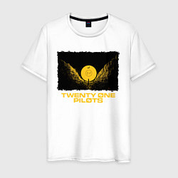 Футболка хлопковая мужская TWENTY ONE PILOTS TOP, цвет: белый