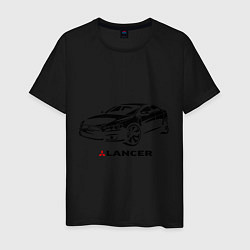 Мужская футболка Mitsubishi lancer