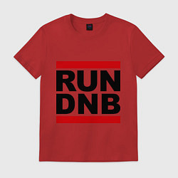 Футболка хлопковая мужская RUN DNB, цвет: красный