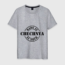 Футболка хлопковая мужская Made in Chechnya, цвет: меланж