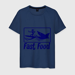 Мужская футболка Shark fast food