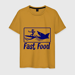 Мужская футболка Shark fast food