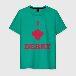 Футболка хлопковая мужская Derry цвета зеленый — фото 1