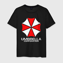 Футболка хлопковая мужская UMBRELLA CORP, цвет: черный