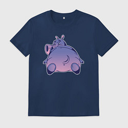 Мужская футболка Бегемотик