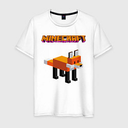 Мужская футболка Minecraft - лиса