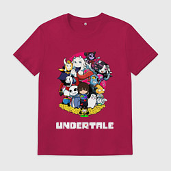Футболка хлопковая мужская UNDERTALE, цвет: маджента