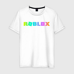 Футболка хлопковая мужская ROBLOX, цвет: белый