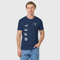 Футболка хлопковая мужская Opel, цвет: тёмно-синий — фото 2