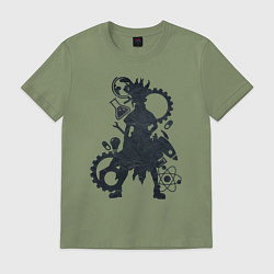 Футболка хлопковая мужская Доктор Стоун, цвет: авокадо