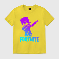 Футболка хлопковая мужская FORTNITE X MARSHMELLO, цвет: желтый