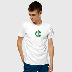 Футболка хлопковая мужская Keep calm I??m a doctor, цвет: белый — фото 2