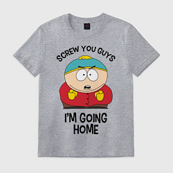 Футболка хлопковая мужская South Park, Эрик Картман, цвет: меланж