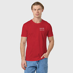 Футболка хлопковая мужская Красная футболка, цвет: красный — фото 2