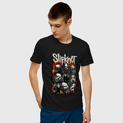 Футболка хлопковая мужская Slipknot цвета черный — фото 2