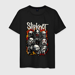 Футболка хлопковая мужская Slipknot цвета черный — фото 1