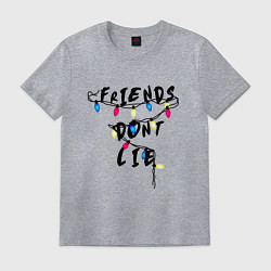 Футболка хлопковая мужская Friends dont lie, цвет: меланж