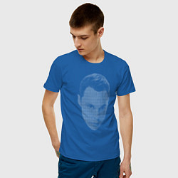 Футболка хлопковая мужская Sheldon Cooper цвета синий — фото 2