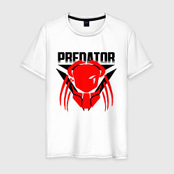 Футболка хлопковая мужская PREDATOR, цвет: белый