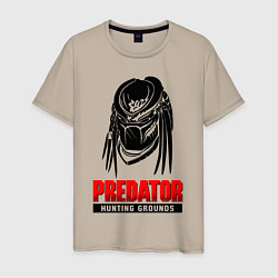 Футболка хлопковая мужская PREDATOR: HUNTING GROUNDS, цвет: миндальный