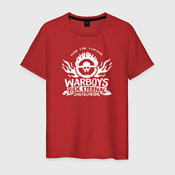 Футболка хлопковая мужская Warboys, цвет: красный