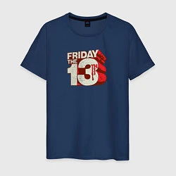 Футболка хлопковая мужская Friday The 13th, цвет: тёмно-синий