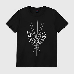 Футболка хлопковая мужская Evangelion: Angels W, цвет: черный