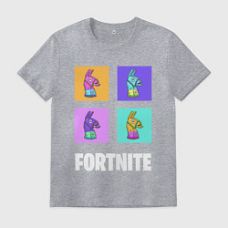Футболка хлопковая мужская Фортнайт поп-ап, цвет: меланж