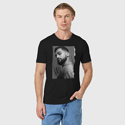 Футболка хлопковая мужская Jony, цвет: черный — фото 2