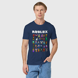Футболка хлопковая мужская ROBLOX PIGGY, цвет: тёмно-синий — фото 2