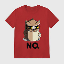 Мужская футболка Сова с кофе
