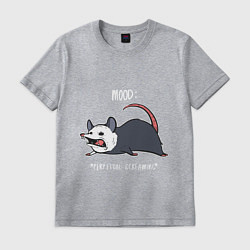 Мужская футболка Настроение: Кричать и лежать