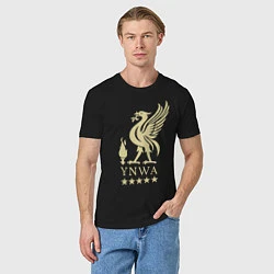 Футболка хлопковая мужская Liverpool FC, цвет: черный — фото 2